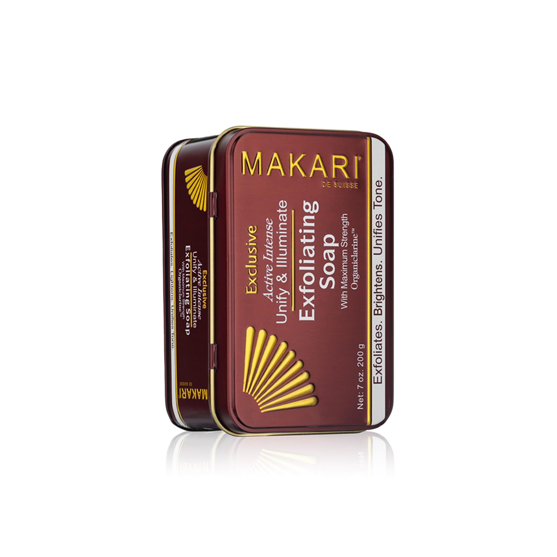 MAKARI Extreme Active Intense Argan & Carrot Oil Exfoliating Soap (7 oz) | Radiance-Boosting Bar | With Apricot Seed Extract & Vitamins C & E | Helps Reveal Smoother-Looking Skin