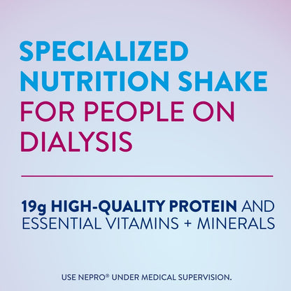 Nepro Nutrition Shake for People on Dialysis,19g Protein,420 Calories,Mixed Berry,8 fl oz,(Pack of 48)