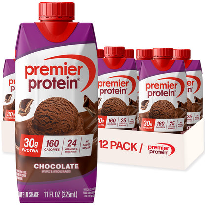 Premier Protein 30g High Protein Shake, Chocolate Peanut Butter, 12 Pack