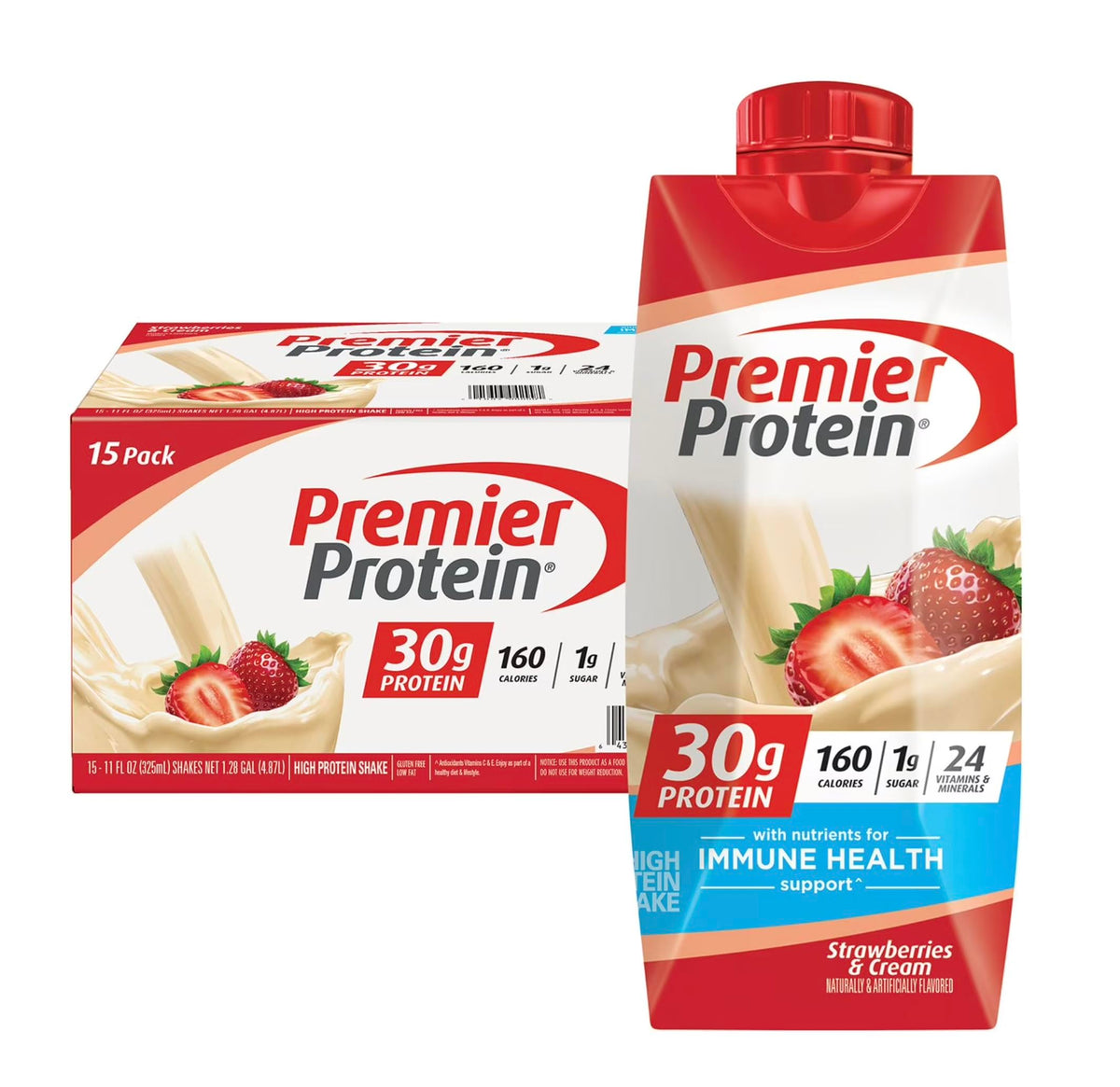 Premier Protein 30g High Protein Shake, Chocolate Peanut Butter, 12 Pack