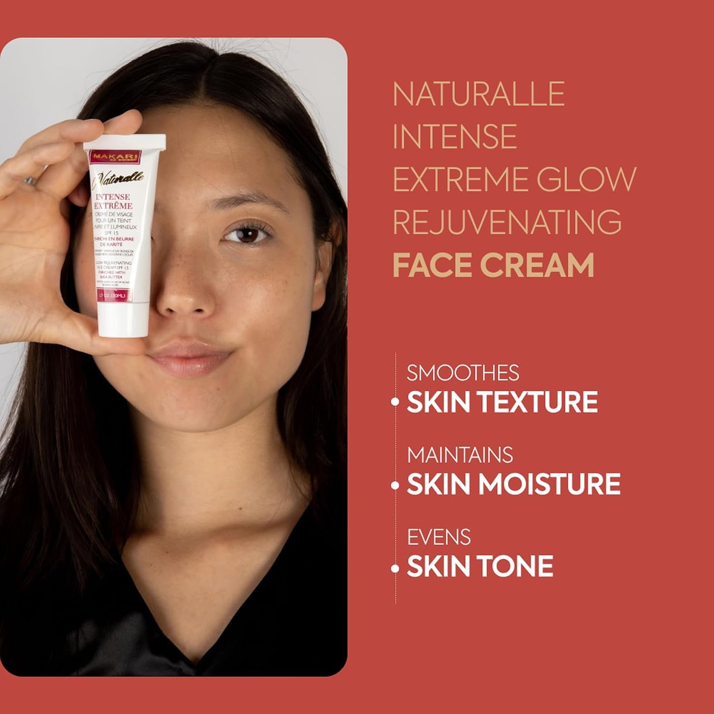 Makari Naturalle Intense Extreme Brightening Face Cream (1.7 oz) | Anti-Aging and Brightening Treatment for Acne Scars, Stretch Marks and Wrinkles | Moisturizer for Dry Skin with Shea Butter and SPF 16
