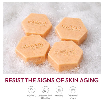 MAKARI Classic Exfoliating Antiseptic Soap (7 oz) | Helps Revitalize Skin | Supports a More Even-Looking Complexion | Detoxifies & Removes Impurities