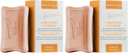 MAKARI Naturalle Carotonic Cleansing Bar Soap – Facial & Body Soap for Combination & Oily Skin | Cleansing Bar with Botanical Oils & Vitamins for a Fresh, Even-Looking Appearance, 7 Oz