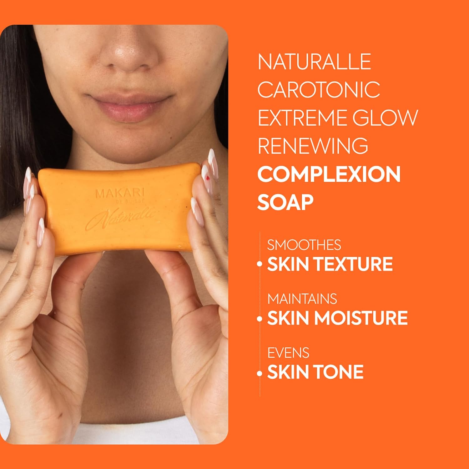 MAKARI Naturalle Carotonic Cleansing Bar Soap – Facial & Body Soap for Combination & Oily Skin | Cleansing Bar with Botanical Oils & Vitamins for a Fresh, Even-Looking Appearance, 7 Oz