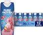 Pure Protein Chocolate Protein Shake, 30g Complete Protein, Ready to Drink and Keto-Friendly, Vitamins A, C, D, and E plus Zinc to Support Immune Health, 11oz Bottles, 12 Pack