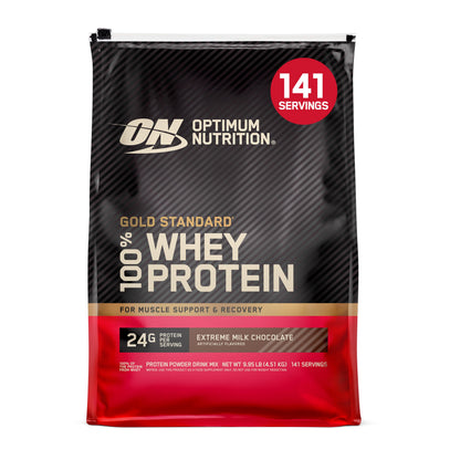 Optimum Nutrition Gold Standard Whey Protein, Double Rich Chocolate, 2 LB