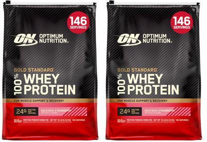 Optimum Nutrition Gold Standard Whey Protein, Double Rich Chocolate, 2 LB