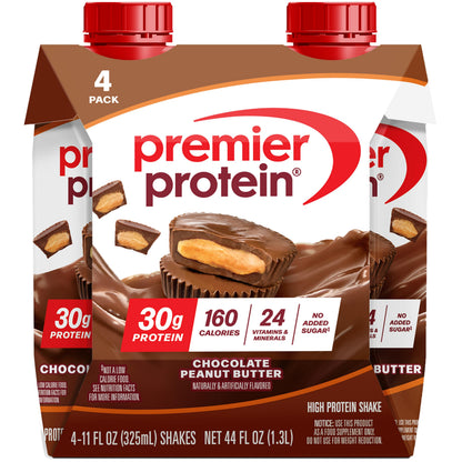 Premier Protein 30g High Protein Shake, Chocolate Peanut Butter, 12 Pack