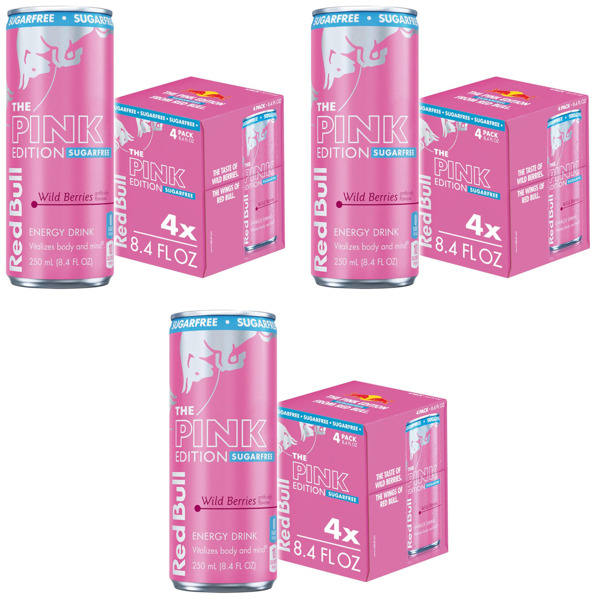 Red Bull Sugarfree Energy Drink, Iced Vanilla Berry, Iced Edition
